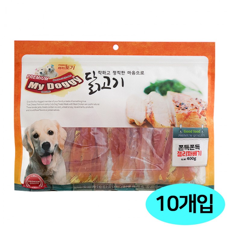 마이도기 착한닭 400g (쫀득 젤리꽈배기) (10개입)