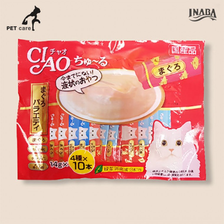 이나바 챠오 츄루 (참치 버라이어티) (14g x 40p) (SC-131)