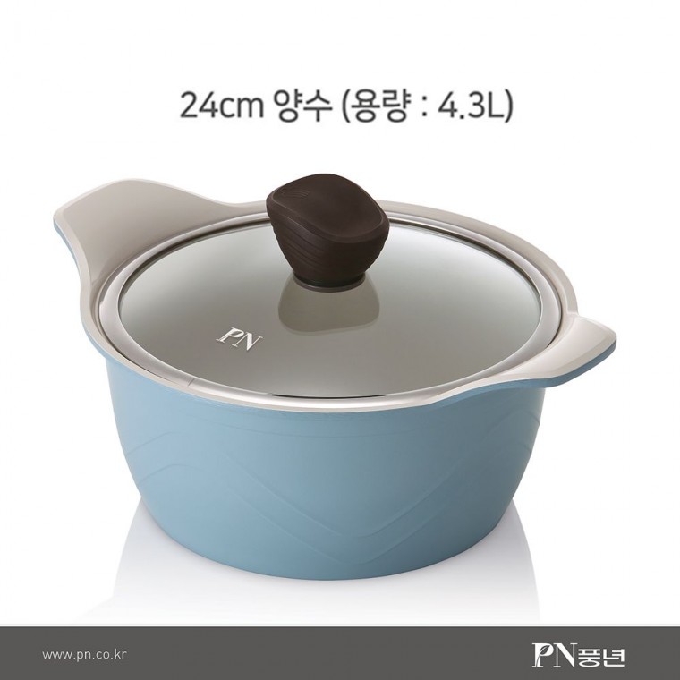 인덕션 포시아D 풍년 올라 냄비 24cm 양수 (4300ml) 편수 전골 곰솥