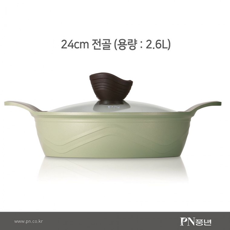 인덕션 포시아 풍년 올라 냄비 24cm 전골 (2600ml) 양수 편수 곰솥