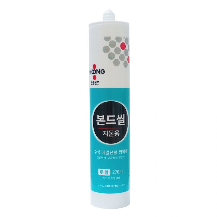 오공본드씰 지물용 도배 실리콘 수성 300ml (투명)-1박스25개