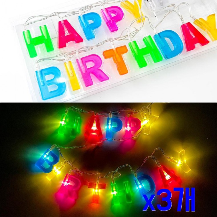 생일 파티용품 LED 레터링 가랜드 x3개 생일파티용품