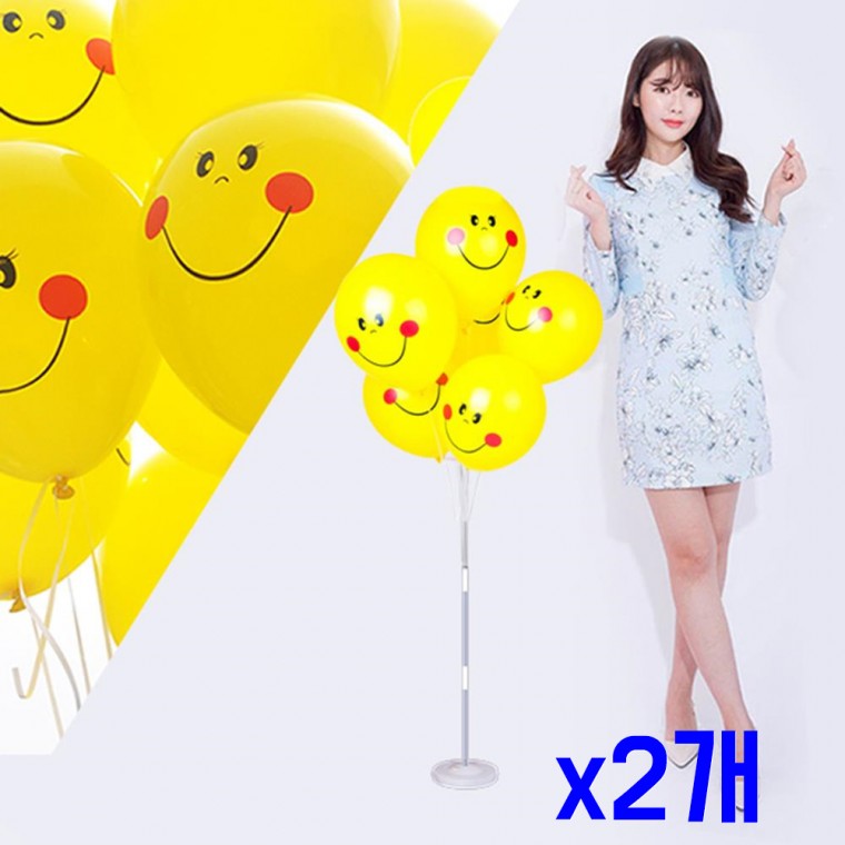 스마일걸2도 130cm 풍선꽂이장식세트 x2개 풍선파티