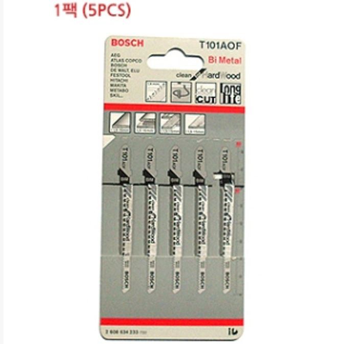 보쉬 목재용 직소날 직쏘날 직소기날 톱날 T101AOF