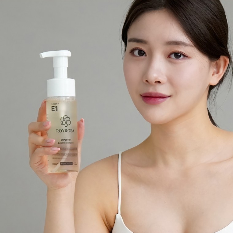 (로이로사) 엑스퍼트 E1 탈모 샴푸(200ml)/두피 가려움증 개선/상처 개선/두피 근육강화