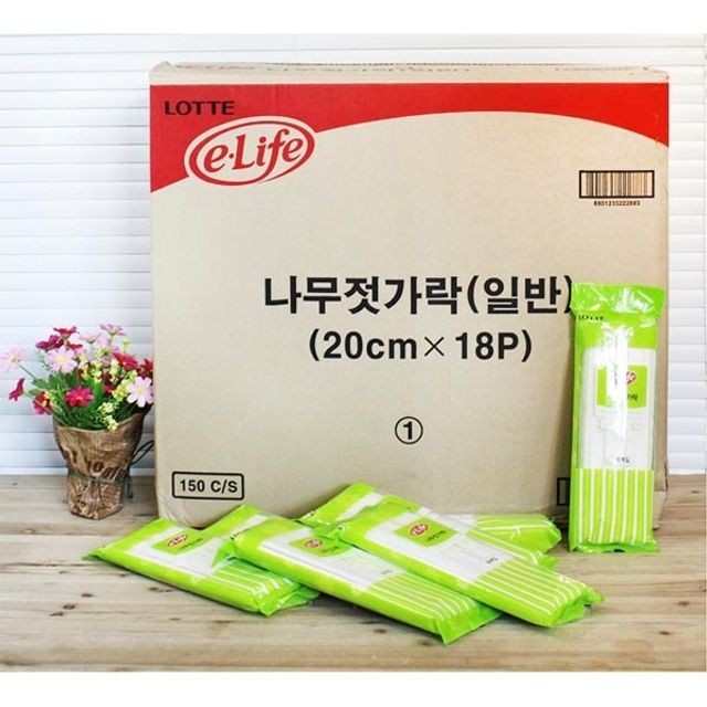 이라이프 나무젓가락18p 150개입 일회용젓가락