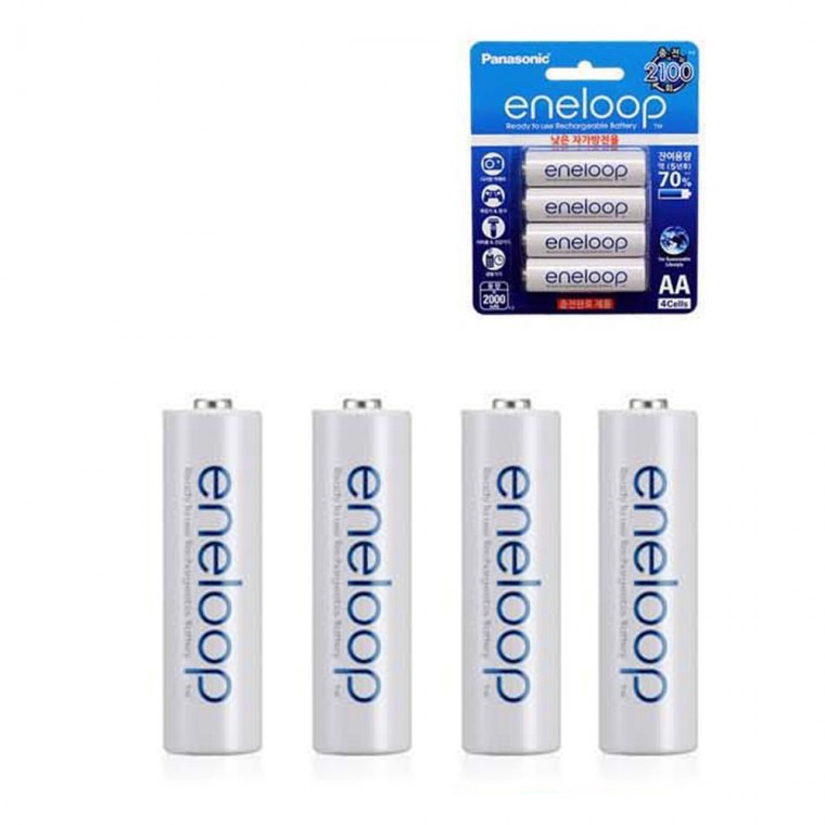 파나소닉 에네루프 충전식 건전지 AA 4알 2000mAh (BK3MCCE-4BK) 대용량 친환경 충전지