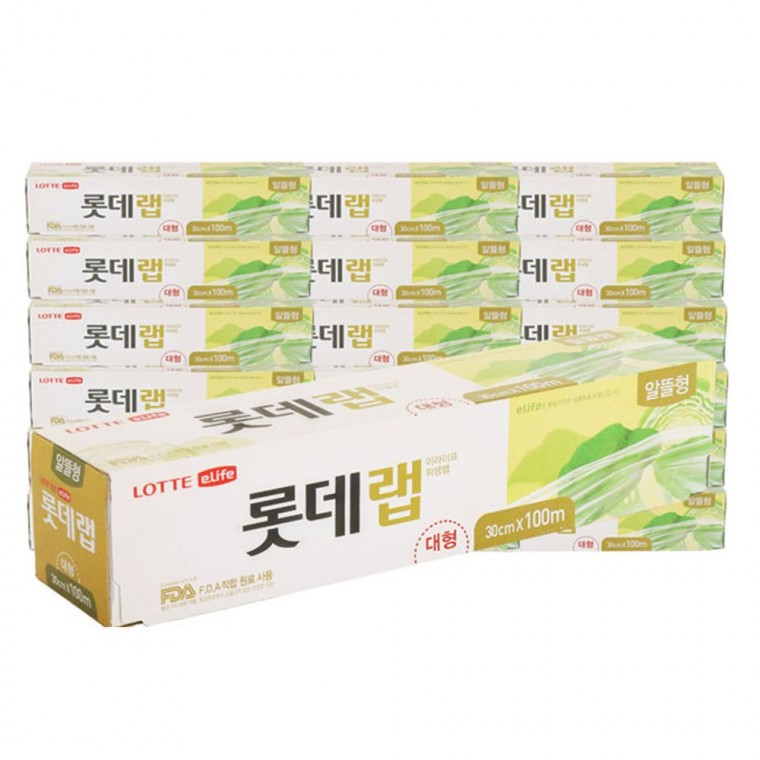 롯데 PVC 위생랩 30cmX100m 20개입 BOX 주방랩 포장랩