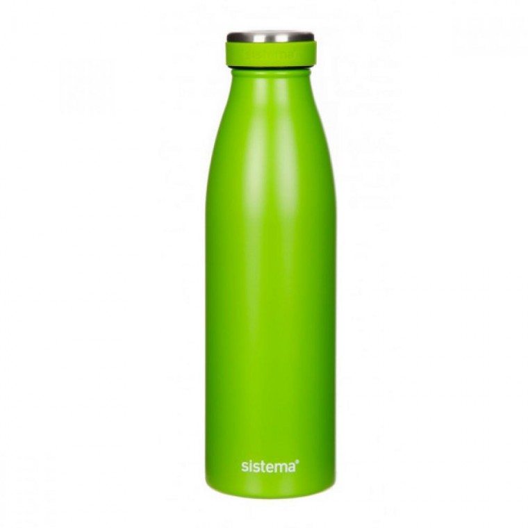 (GKD64231)[시스테마] 스텐 이중진공 보냉 보온병 500ml (라임)