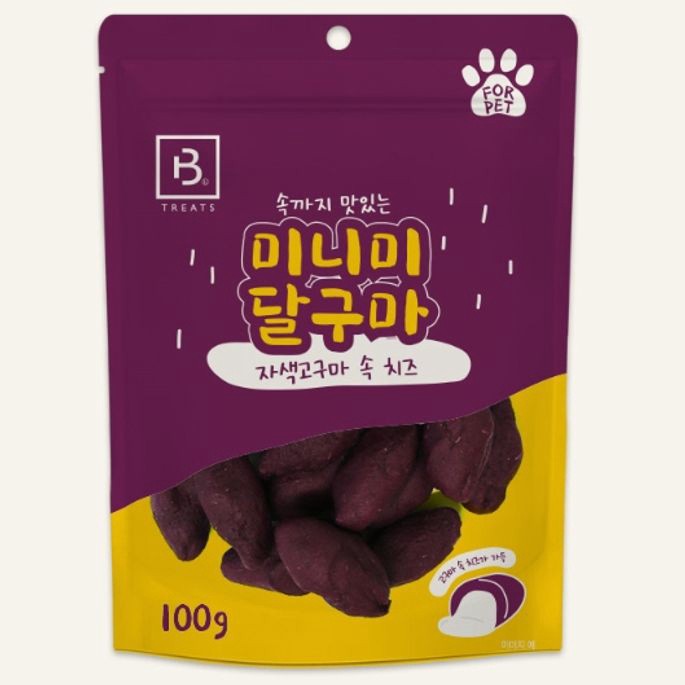 브리더랩 강아지 간식 져키 애견 간식 자색호구마12팩