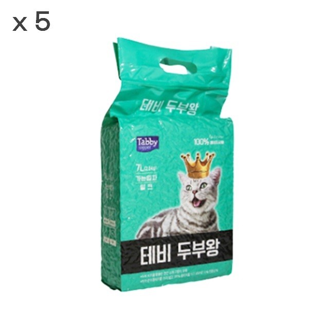 두부 가는입자 밀크 7L(2.5kg)x5개 1박스 응고형모래