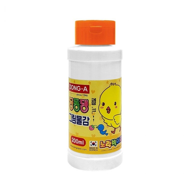 [동아] 단색물감 딩동댕물감 주황 200ml 12개입