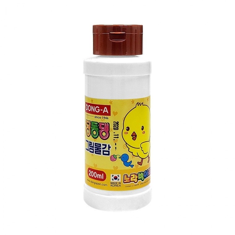 [동아] 단색물감 딩동댕물감 갈색 200ml 12개입