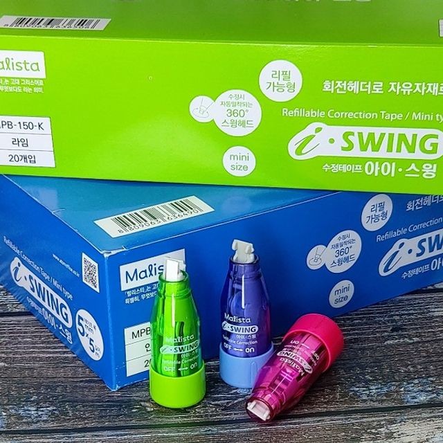 Lifub Malista 회전헤드 수정테이프 i-Swing MPB-150 1Box(20개)