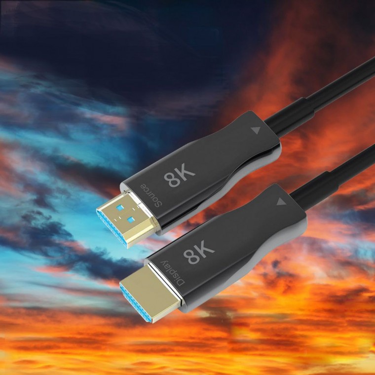 Coms HDMI 2.1 AOC 리피터 광케이블 15M HDMI 케이블