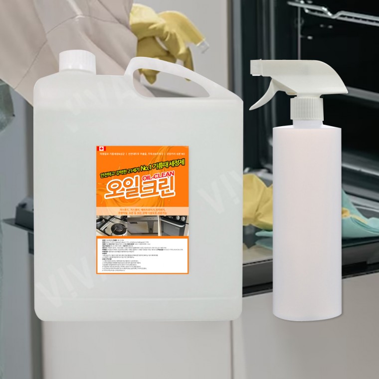 오일크린 4L+공병500ml1개 기름때세정제 주방기기청소