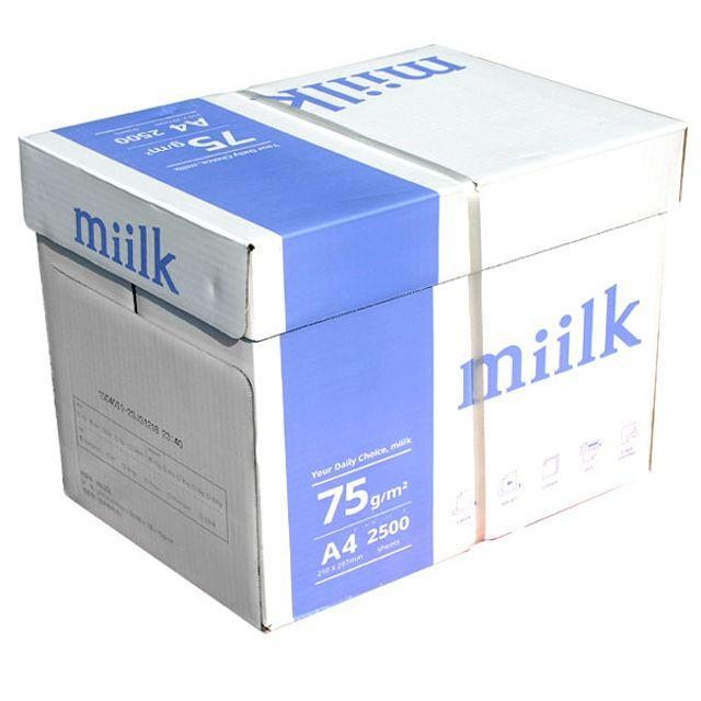 밀크 A4 75g 복사 용지 1BOX 2500매