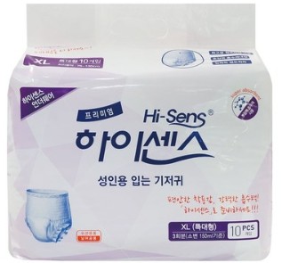 성인기저귀 하이센스 성인용기저귀 언더웨어 특대형 100매 백세시대기저귀