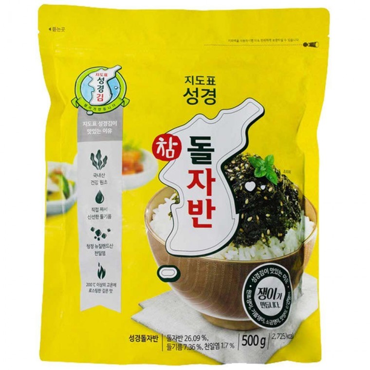 지도표 성경김 참 돌자반 업소용 500g x 1봉입