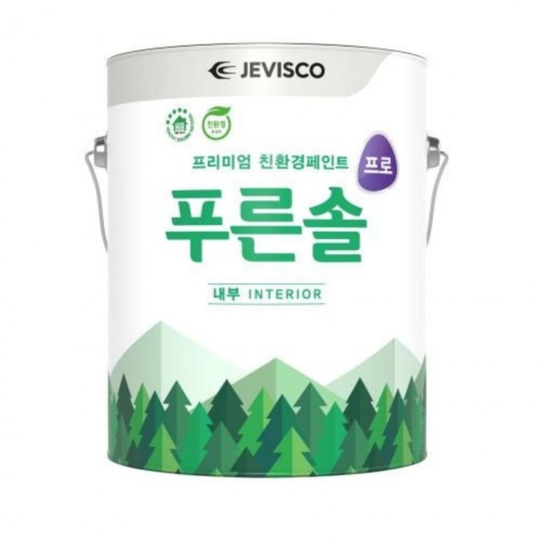 푸른솔 프로 내부용 무광 페인트 백색 4L