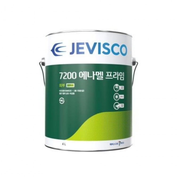 제비스코 에나멜 7200 프라임 반광 페인트 4L 백색