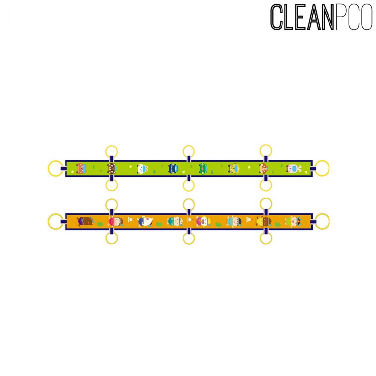 가꿈 바깥놀이용품 인솔밴드 두줄기차 6인용
