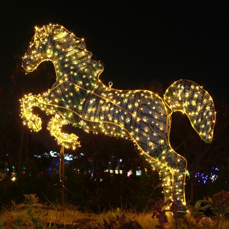 [은하수] 100구 투명선 LED 웜색 지니전구(10M) (전원잭포함) (연결가능) (150cm 500cm트리용)