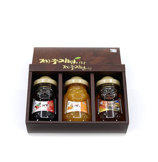 제주도 고급 차 3종 선물세트 1BOX(5개)