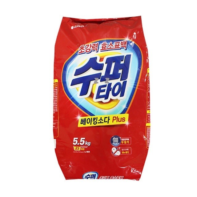 초강력 효소표백 찬물전용 베이킹소다 플러스 5.5kg 가루세탁세제 가루세제 세탁세제 세탁기세제 분말세제