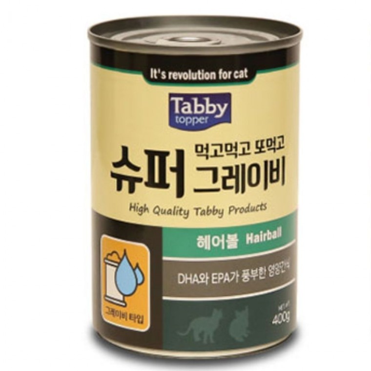 테비 고양이 캔 통조림 캣 간식 헤어볼 400g 12p 1box