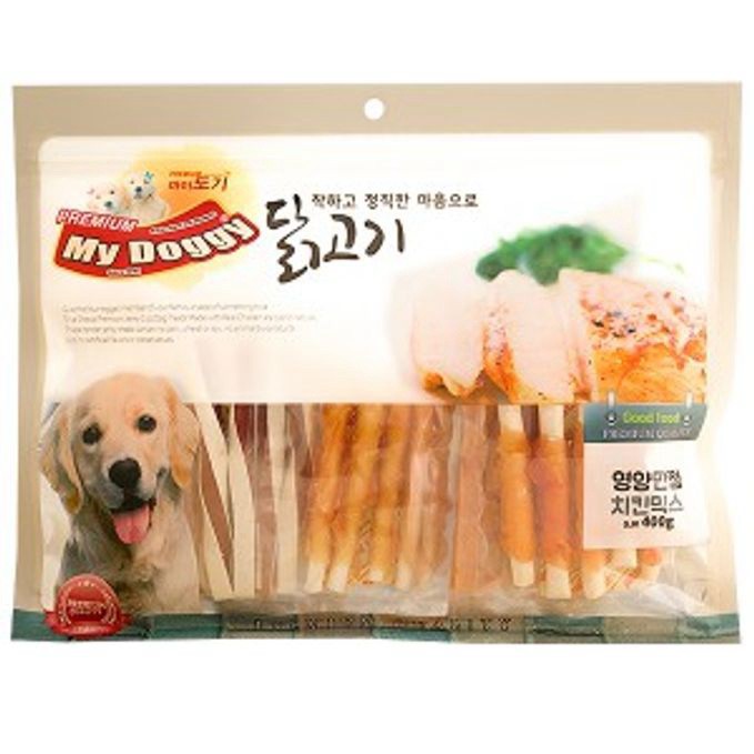 마이도기 강아지 간식 닭고기 치킨믹스 400g 10개