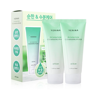 깨끗한 모공 알로에 폼클렌징 150ml(2개)