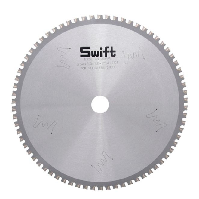 SWIFT 금속용 톱날 원형톱날 금속 팁쏘 255mm 70날