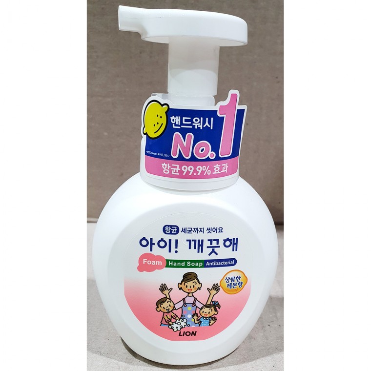 업소용 식자재 식품 손세정제(아이깨끗해 거품형 레몬향 250ml) X18