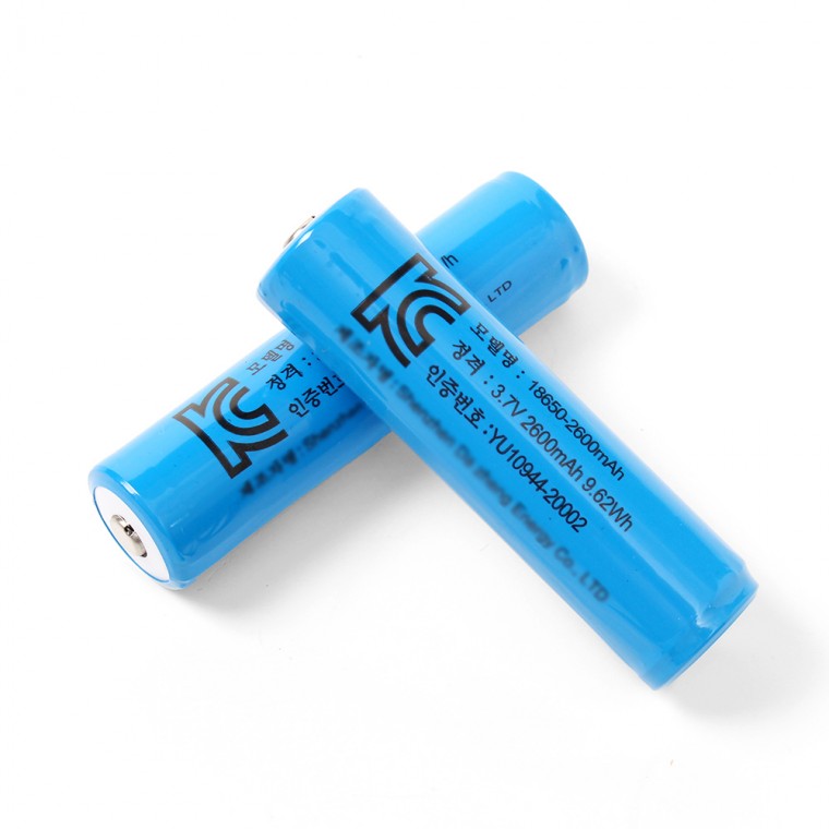 18650 배터리 2600mAh 리튬이온 충전지 2p세트(스몰캡)