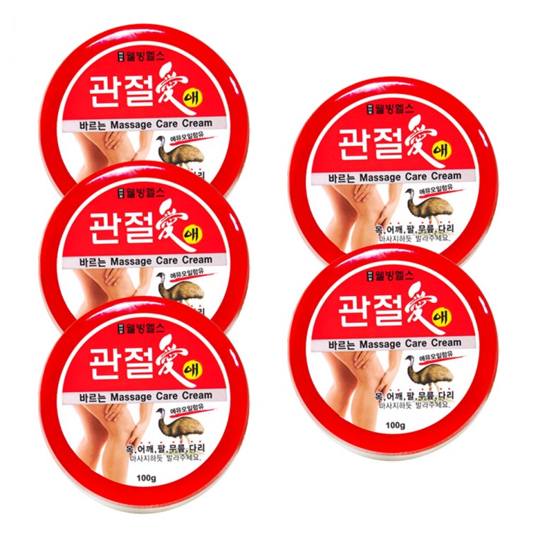 웰빙헬스 관절애 바르는 마사지크림 100g 5개