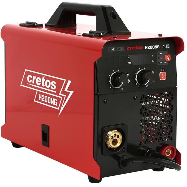 CRETOS 논가스 Co2 인버터아크용접기 H2000NG 1파이220V 8.21kVA CO2 200A ARC/TIG 185A EA