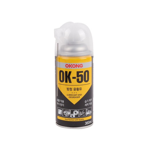 오공 방청 윤활제 OK-50 360ml/빠른침투/스프레이/방청제/윤활유/녹방지/제습(24개입)