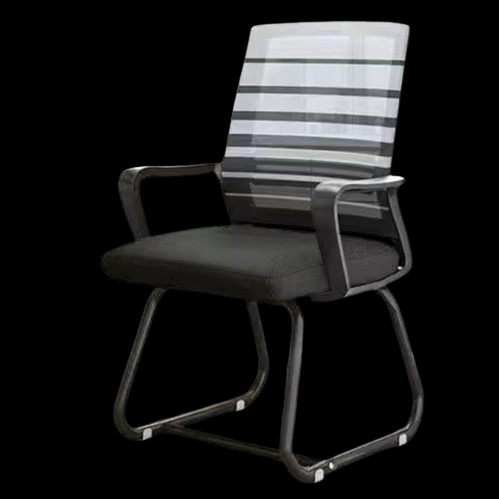 메쉬 등받이 의자 사무용 가정용 서재 책상의자 통기성 라텍스 의자 줄무늬