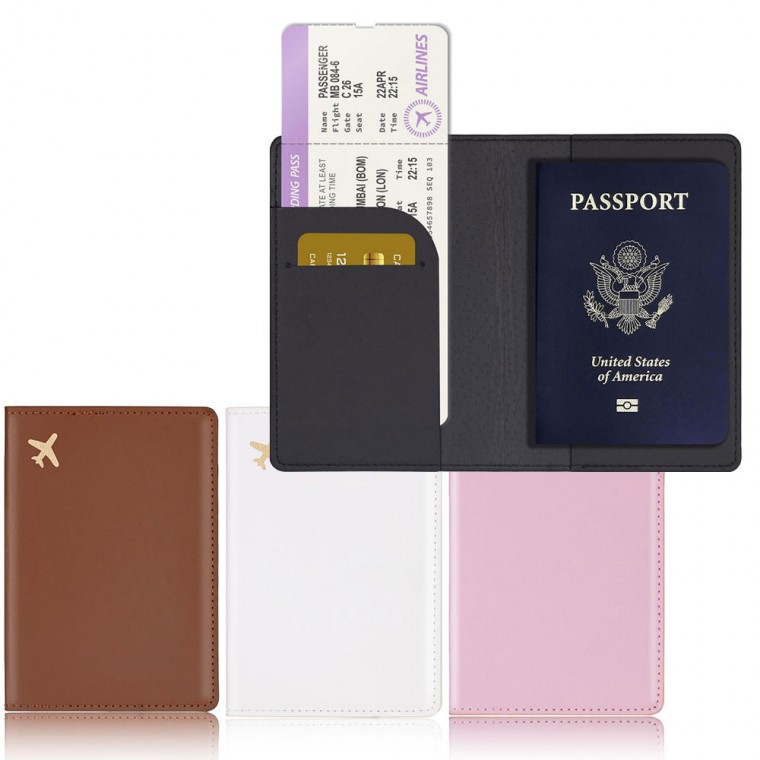 모던 에어플레인 여권지갑 여권케이스 입국 수속 지갑 케이스