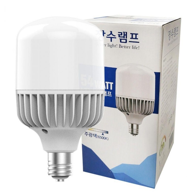 주광색 원통 54W 램프 장수 공장등 매장 E39 LED