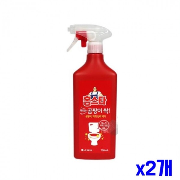 뿌리는 곰팡이제거제 거품형 750ml x2개 곰팡이살균