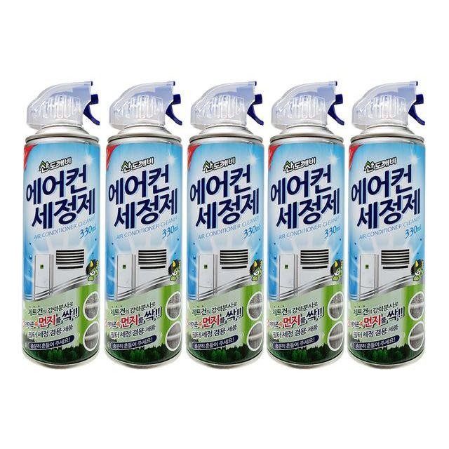 산 에어컨세정제 330ml x(5개) 먼지제거 냄새