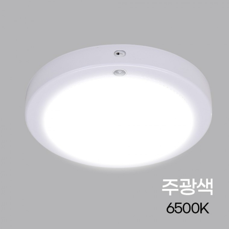 원형 LED 센서등 비상 12W