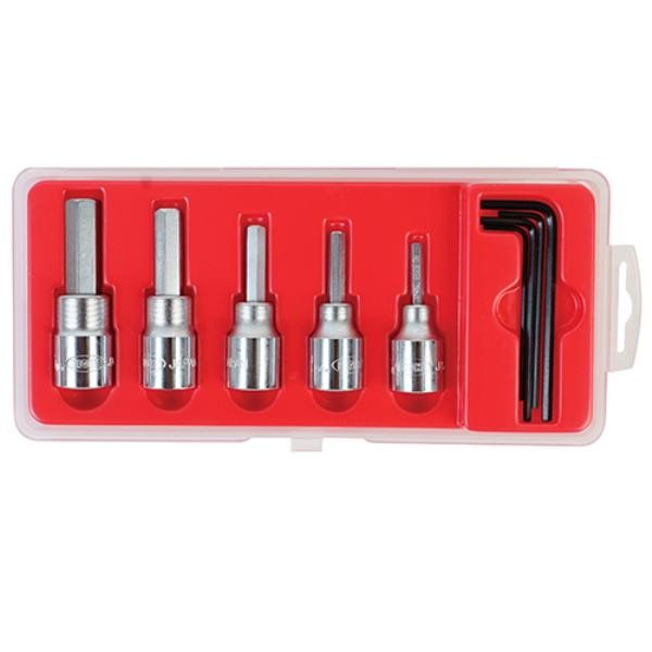 에이트 육각비트소켓세트 83SB-S5 3/8In.ch 4 5 6 8 10 L렌치1.5 2 2.5 3mm 5PCS 1SET