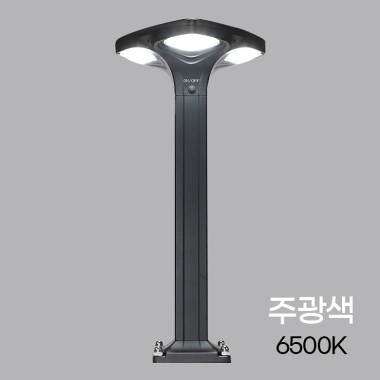 태양광 LED 잔디등 클로버 H600 주광