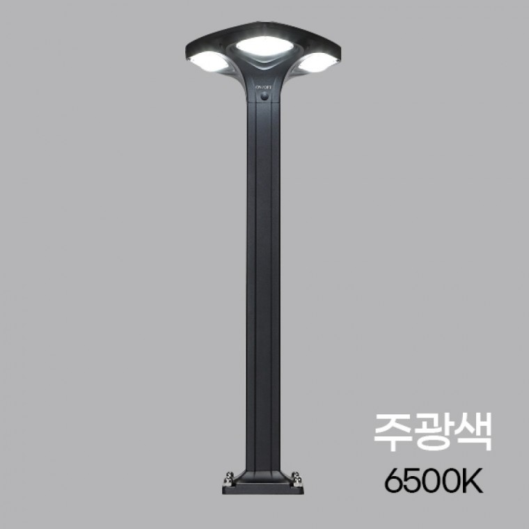 태양광 LED 잔디등 클로버 H800 주광