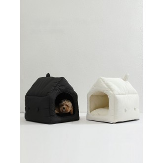 코코바 사계절 공용 밀폐형 미니 펫 접이식 소형 텐트 겨울 보온 강아지 집 고양이 매트 탈부착