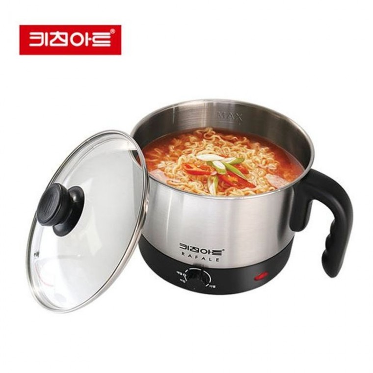 키친 아트 라팔 스텐 멀티 포트 1.2L 라면 쿠커 1인용 커피 드립 전기 티메이커