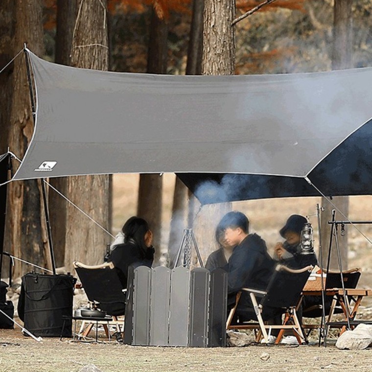 블랙 캠핑 고강도 바람막이 간편한 고정 텐트 소품 그늘